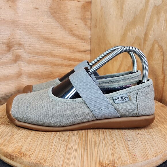 Keen Womens Sienna Mary Jane Canvas Flat Shoes - Picture 5 of 11